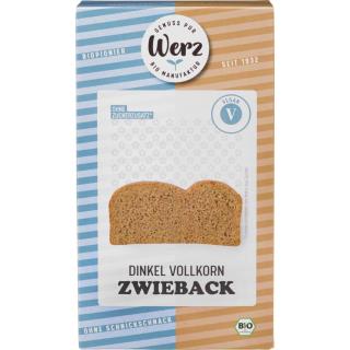 Werz Dinkel-Vollkorn-Zwieback, ungesüßt, 175 gr Pa