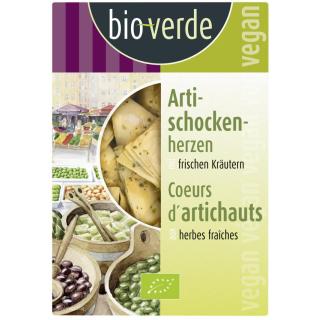 bio verde Artischockenherzen gekräutert, 150 gr Sc