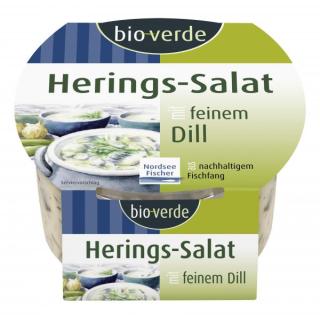bio-verde Heringssalat mit feinem Dill in Joghurts