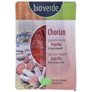 bio verde Chorizo-Paprika-Salami, 80 gr Packung ge