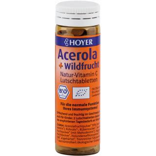 Hoyer BIO Acerola & Wildfrucht, Lutschtabletten, 6