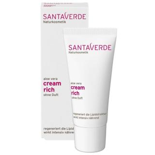 Santaverde Aloe Vera Creme rich ohne Duft, 30 ml T