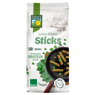 Grüne Erbsen Sticks