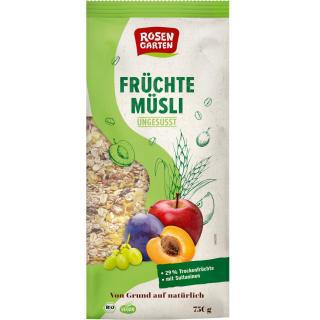 Roseng Früchte-Müsli, 750 gr Packung