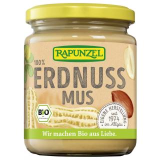 Rapunzel Erdnußmus fein ohne Salz, 250 gr Glas
