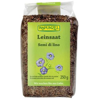 Rapunzel Leinsaat, braun, Canada, 250 gr Packung