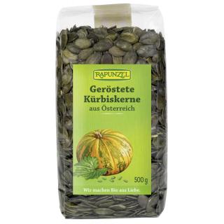 Rapunzel Kürbiskerne, geröstet, Ungarn, 500 gr Pac