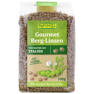 Rapunzel Gourmet Linsen, braun, 500 gr Packung, kl