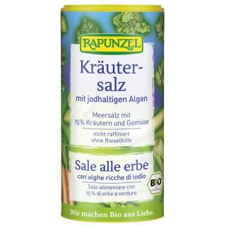 Rapunzel Jodiertes Kräutersalz Streudose, 125 gr D