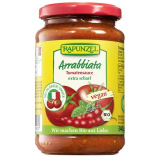 Rapunzel Tomatensauce Arrabbiata, 340 gr Glas