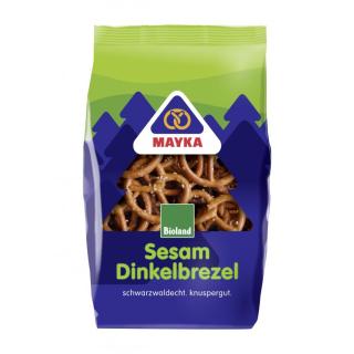 Mayka Dinkelvollkornbrezeln mit Sesam, 125 gr Pack
