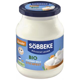 Söbbeke Joghurt natur, 500 gr Glas stichfest