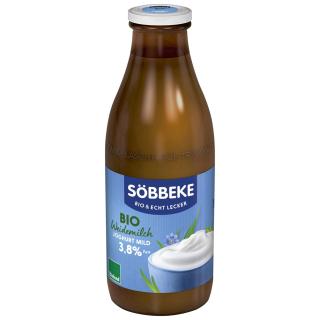 Söbbeke Joghurt natur, 1 ltr Flasche, cremig gerüh