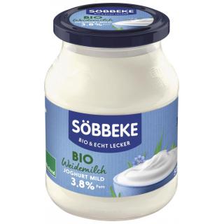 Söbbeke Joghurt natur, 500 gr Glas cremig gerührt