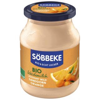 Söbbeke Joghurt Sanddorn/Orange, 500 gr Glas gerüh