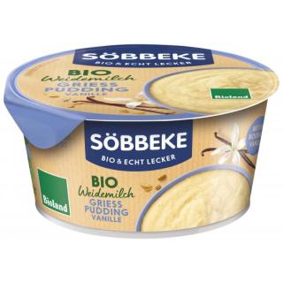Söbbeke Grießpudding Vanille, 150 gr