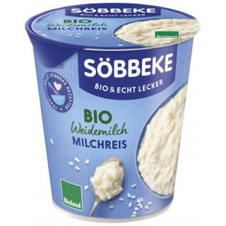 Söbbeke Milchreis Natur, 400 gr Becher