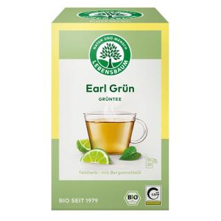 Lebensb Grüntee Earl Grey, 2 gr, 15 Btl Packung