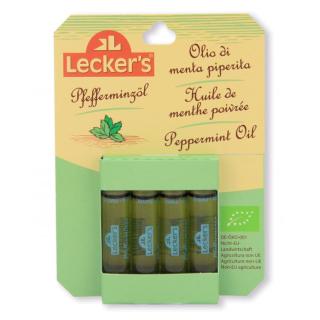 Lecker''s Pfefferminzöl, 4x2 ml Pack -100% naturrei