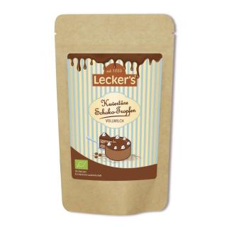 Lecker''s Kuvertüre Schoko-Tropfen Vollmilch, 100 g