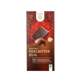 Gepa Grand Noir Bio Edelbitter Schokolade,$ 85% Ka