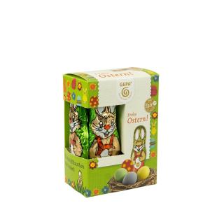 Gepa Schoko Osterhase massiv, 10x 12,5 gr Packung