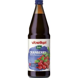 Voelkel Cranberry pur, 0,75 ltr Flasche  -bio-