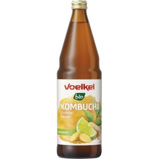 Voelkel Kombucha Limette & Ingwer, 0,75 ltr Flasch