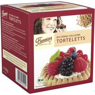 Flemming Bio Dinkel Torteletts, 150 gr Packung