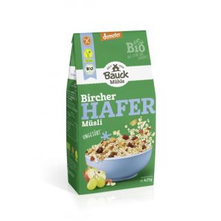 Bauckhof Hafer Müsli Bircher ungesüßt  glutenfrei,