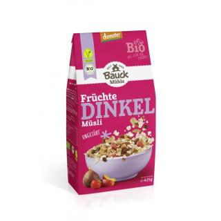 Bauckhof Dinkel Müsli Früchtezart, 425 gr Packung
