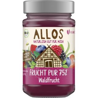 Allos Frucht pur Waldfrucht, 250 gr Glas