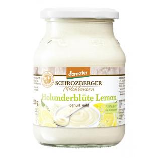 Schrozberg Joghurt Holunderblüte-Lemon, 500 gr Gla
