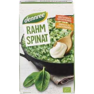 dennree Rahmspinat, 400 gr Schachtel portionierbar