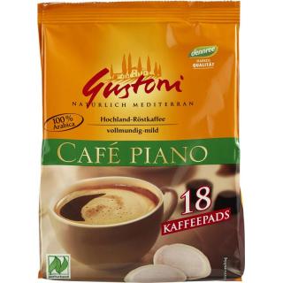Gustoni Café piano Kaffee-Pads, 18x 7 gr Packung