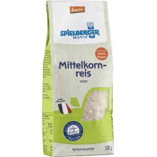 Spielberger Naturreis Mittelkorn, 500 gr Packung