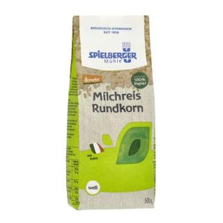 Spielberger Milchreis, rund, weiß, 500 gr Packung