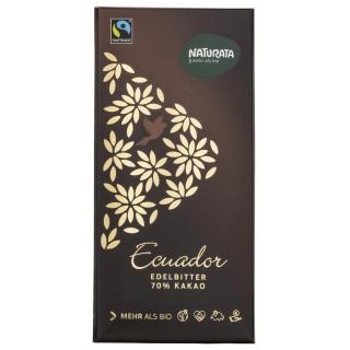 Naturata Edelbitter Schokolade Ecuador, 69% Kakao,