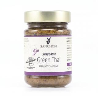 Sanchon Green Thai Curry Paste, 190 gr Glas