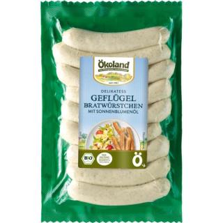 Ökoland Delikatess-Geflügelbratwürstchen