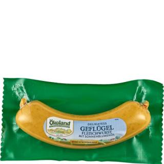 Ökoland Delikatess-Geflügel-Fleischwurst, 180 gr S