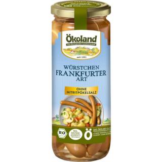 Ökoland Bio-Frankfurter, 6 St., 540 gr Glas (250 g