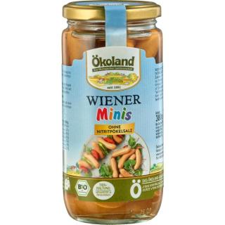 Ökoland Bio-Cocktail-Würstchen, 20 St., 380 gr Gla