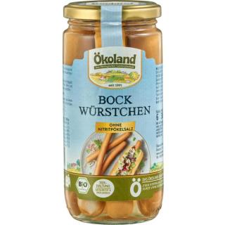Ökoland Bio-Bockwürstchen, 380 gr Glas