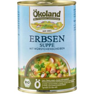 Ökoland Bio Erbsentopf, 400 gr Dose
