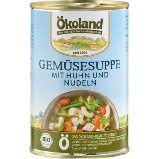 Ökoland Bio Gemüsetopf mit Geflügel, 400 gr Dose