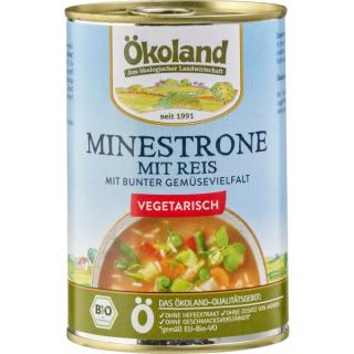 Ökoland Minestrone mit Reis -hefefrei-, 400 gr Dos