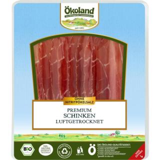 Ökoland Premium-Schinken,  80 gr Packung luftgetro