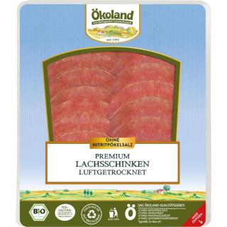 Ökoland Premium-Lachsschinken, 80 gr Packung luftg