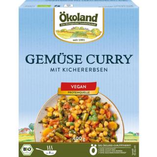 Ökoland Gemüse-Curry mit Kichererbsen, 400 g Schac